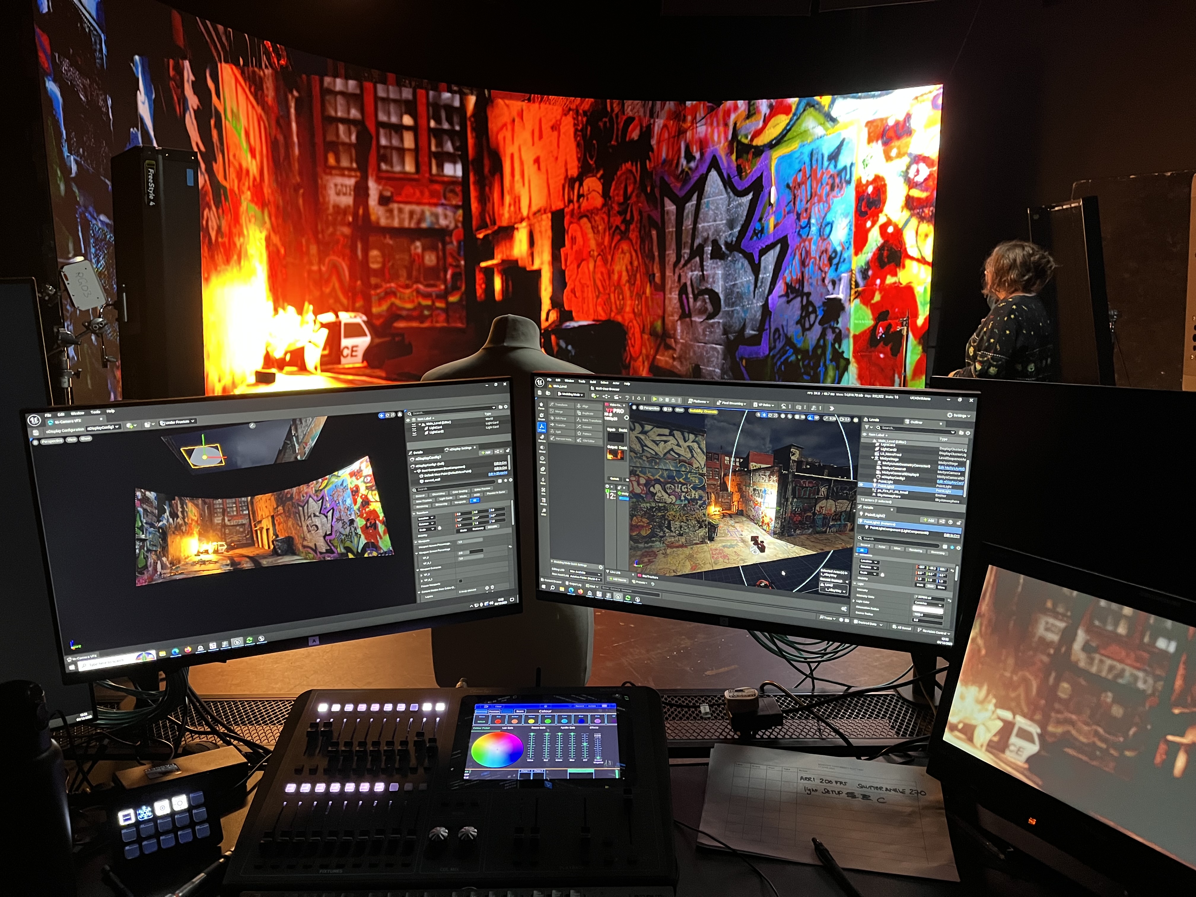 UCA Virtual Production LED stage